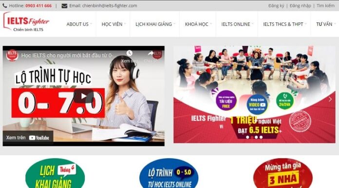 TOP 9 trang web học tiếng Anh tại nhà miễn phí IELTS Fighter