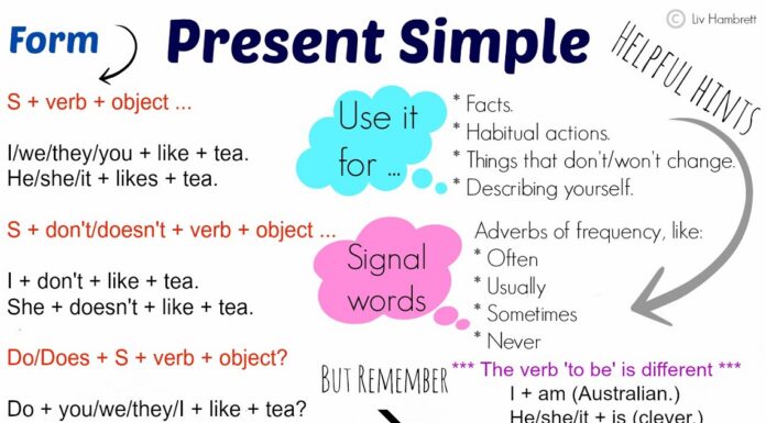 Present simple tense