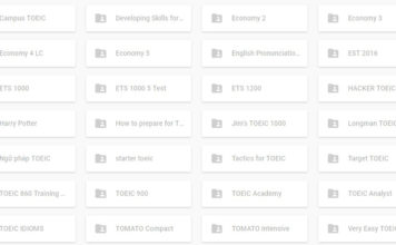 TOÀN BỘ TÀI LIỆU TOEIC HAY NHẤT CHO VIỆC TỰ HỌC TOEIC
