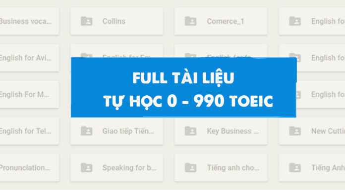 TỰ HỌC TOEIC ĐÚNG SÁCH