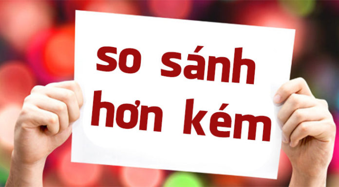 So sánh hơn kém – trọn bộ công thức, cách dùng