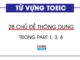 Tổng hợp 28 Chủ đề từ vựng TOEIC thông dụng trong Part 1, 3, 4