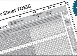 Mẫu phiếu trả lời Answer Sheet TOEIC mới nhất