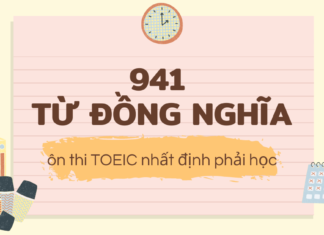 TỔNG HỢP 900+ TỪ ĐỒNG NGHĨA THƯỜNG DÙNG