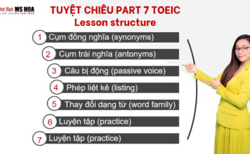 LUYỆN THI TOEIC READING PART 7 FORMAT ĐỀ MỚI NHẤT
